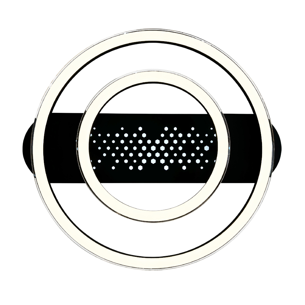 Светильник LED smart KENZO-R с пультом 85Вт 3000-5000K 5100Lm Круглый Черный 220665